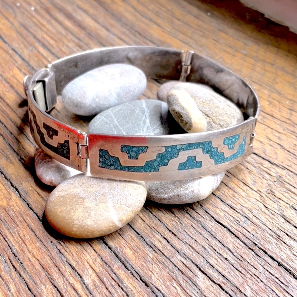 Vintage sterling and turquoise bracelet